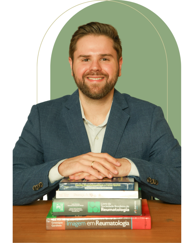 Dr. Rodrigo Jorge - Reumatologista em São José dos Campos com livros de reumatologia