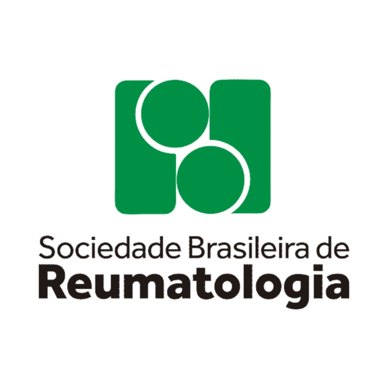 Logo da Sociedade Brasileira de Reumatologia - certificação do Dr. Rodrigo Jorge
